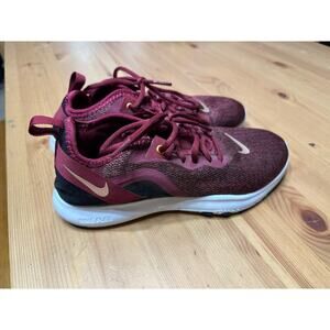 Nike Flex Trainer Team Sneaker Shoe Women 7 Active Athletic Running Walking Red